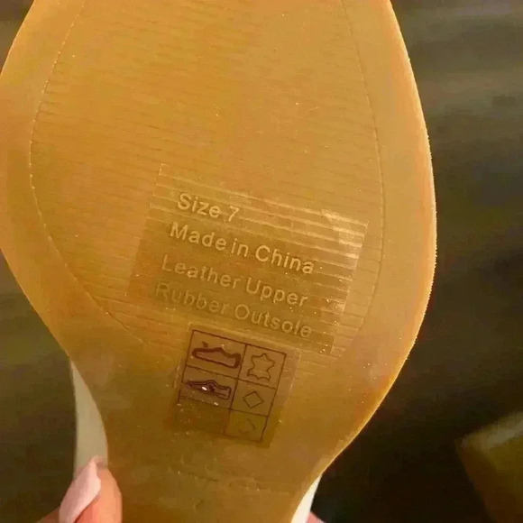 Women's Western Leather Mule Heel White Thomaston 7 NEW in box - Picture 4 of 13